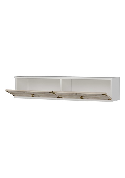 Tda1297btg Alfa Dresuar , Antre Hol Rafı Beyaz-traverten-gold 120cm