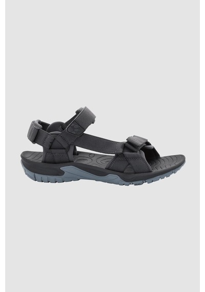 Jack Wolfskin Lakewood Ride Erkek Outdoor Sandalet Ebony Çok Renkli