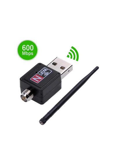 600 Mbps Antenli Wireless Adaptörü Kablosuz Ağ Wi-Fi Adaptör Alıcı