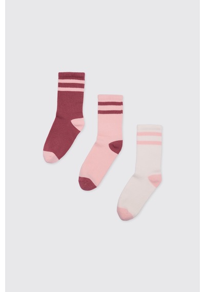 Panço Kız Çocuk Pudra Soket Çorap 2622gk11002 Pembe