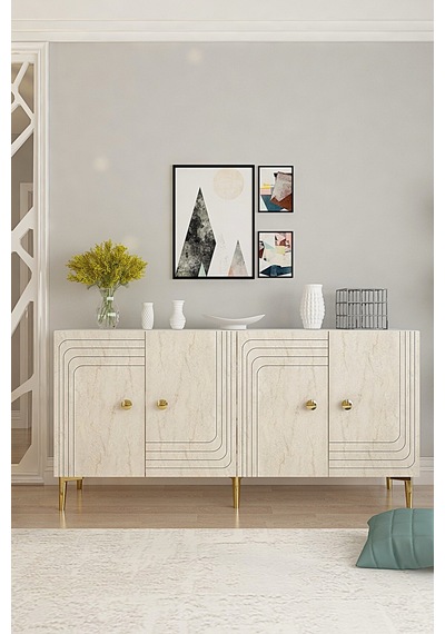 Ka1521btg Lessi150 Konsol, Tv Sehpası Ve Kahve Köşesi Beyaz-traverten Kapak-gold 150cm Beyaz-traverten-gold Ka1521btg Lessi150 Konsol, Tv Sehpası Ve Kahve Köşesi Beyaz-traverten Kapak-gold 150cm Beyaz-traverten-gold
