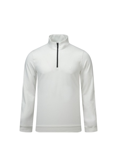 Hatemoğlu Beyaz Regular Fit Yarım Balıkçı Yaka Fermuarlı Sweatshirt 2977606 Beyaz