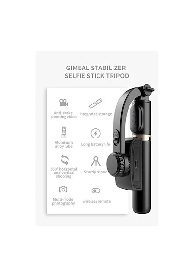 Tripod Q08 Bluetooth Çok Fonksiyonlu Kablosuz Kumandalı Tüm Akıllı Telefonlara Uyumlu Selfie Çubuk 1 Adet