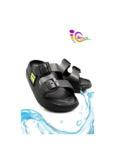 Sermoda Çift Toka Hafif Eva Yazlık Plaj Çocuk Terliği Havuz Terliği Lavabo Terliği Os Siyah Sermoda Çift Toka Hafif Eva Yazlık Plaj Çocuk Terliği Havuz Terliği Lavabo Terliği Os Siyah