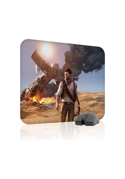 Uncharted Kaymaz Dikişli Kauçuk Oyuncu Mousepad V1 - 48x40 Xl Gaming Mouse Pad Fare Altlığı
