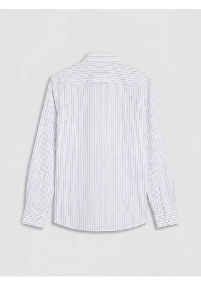 Lcw Busıness Mavi Slim Fit Çizgili Erkek Gömlek