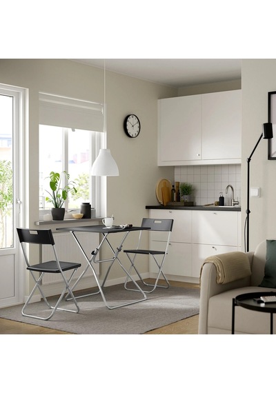 Ikea Siyah Modern Yemek Masası - Mutfak Masası Takımı