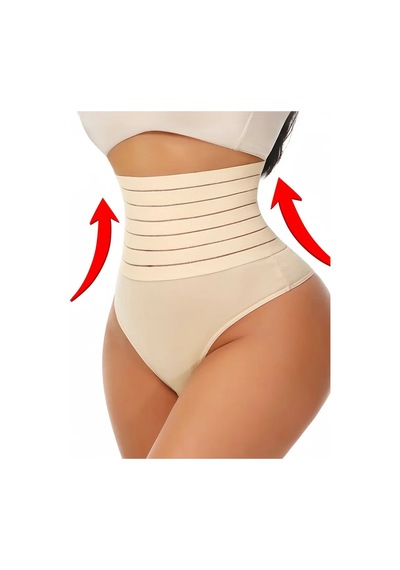 Mistirik Flerna Model Yüksek Sıkılaştırıcı Ve Toparlayıcı String Külot Korse Ten Renk02