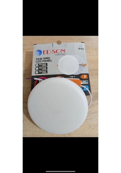 24 Watt Delik Çapı Ayarlanabilir Sıva Altı 6500 K Beyaz Işık Led Panel Beyaz Işık
