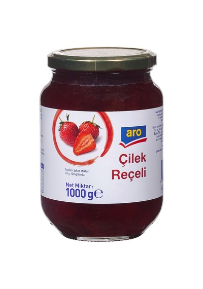 Aro Çilek Reçeli 1 Kg - Kahvaltılık Lezzet 3'li Ekonomik Paket - 3 Adet Tarı