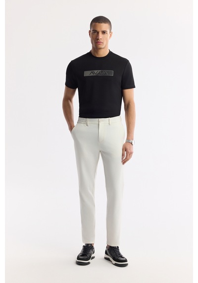 Avva Erkek Kırık Beyaz Beli Lastikli Bi-stretch Teknik Kumaş Slim Fit Pantolon A51y3077 Avva Erkek Kırık Beyaz Beli Lastikli Bi-stretch Teknik Kumaş Slim Fit Pantolon A51y3077