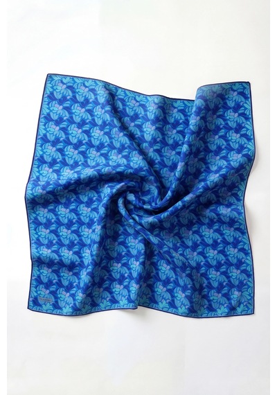 Silk Home Soft Eşarp Floral Line Lacivert 90x90 Çok Renkli 19429987