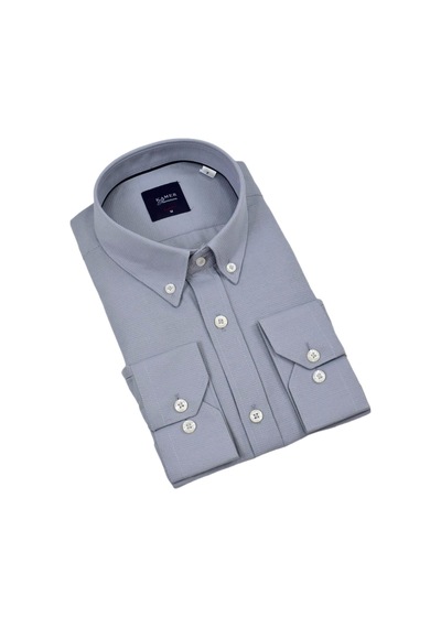Erkek Slim Fitt Uzun Kol Gömlek 2424 Bgl-st04381 Gri