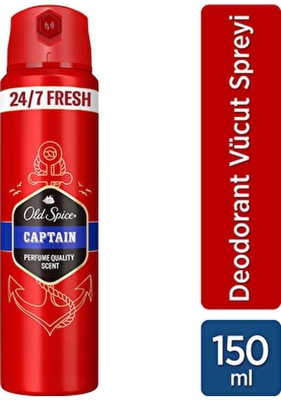 4 Adet Old Spice Captain Deodorant 150 Ml