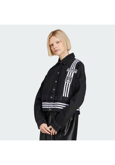 Trublc Adidas Kadın Günlük Eşofman Üstü Adibreak Denim Two-ın-one Track Top Jj3095 Siyah