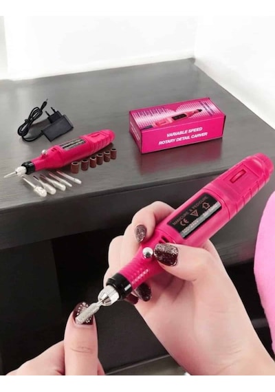 Nasır - 679 - Temizleyici Manikür Pedikür Seti Elektrikli - Muratech - Usb Girişli