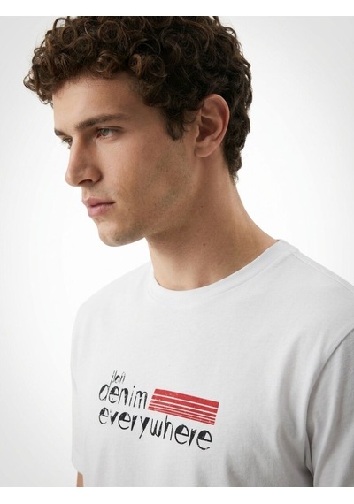 LOFT Loose Fit Erkek Tshirt K.kol Lf2042917 Q1.v1 Beyaz