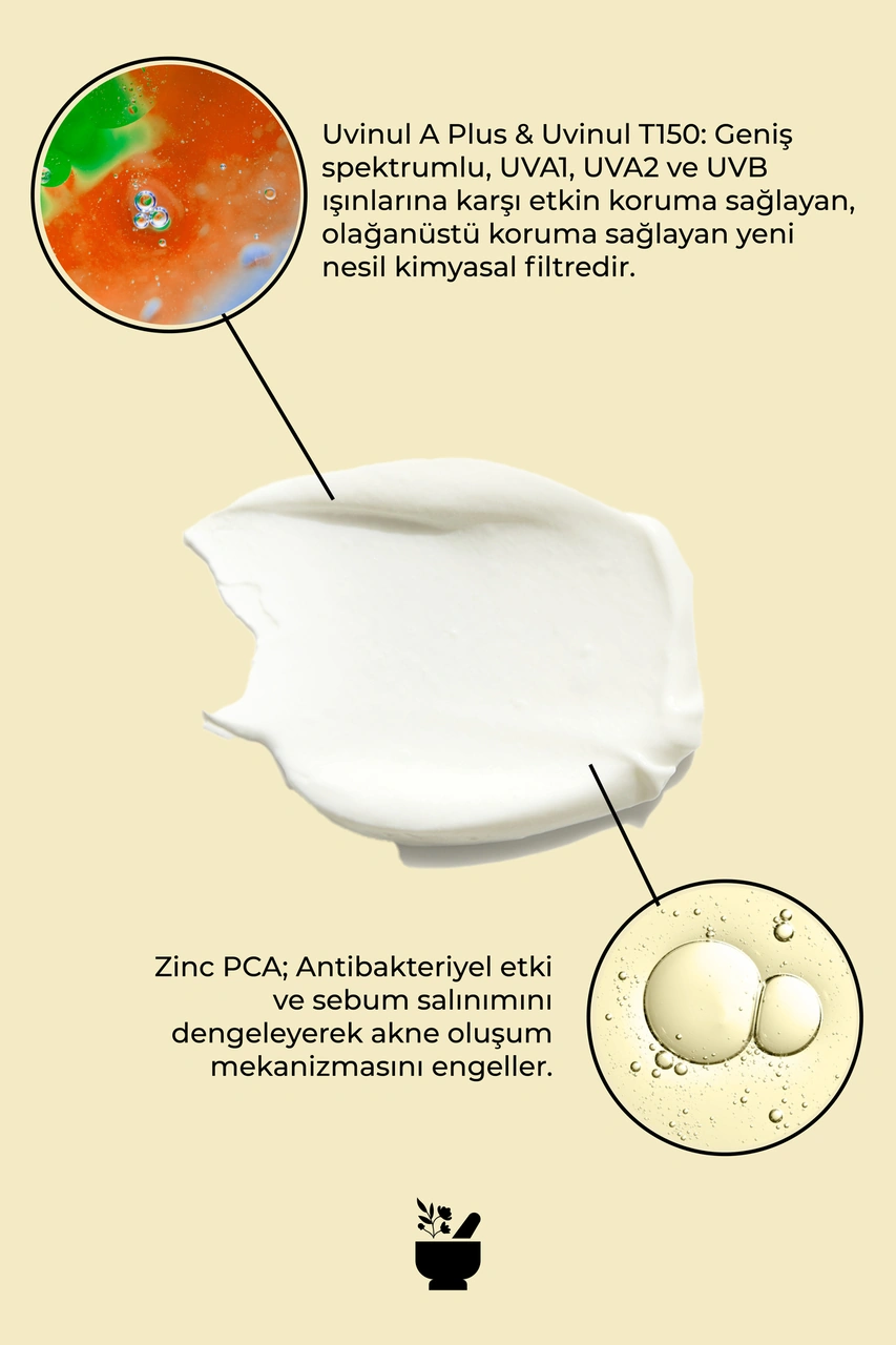 Cosmed Yağlı Ciltler İçin Suya Dayanıklı, Mat Bitişli Güneş Kremi SPF50+ - Dry Touch Cream Gel SPF50+ - 40 ml