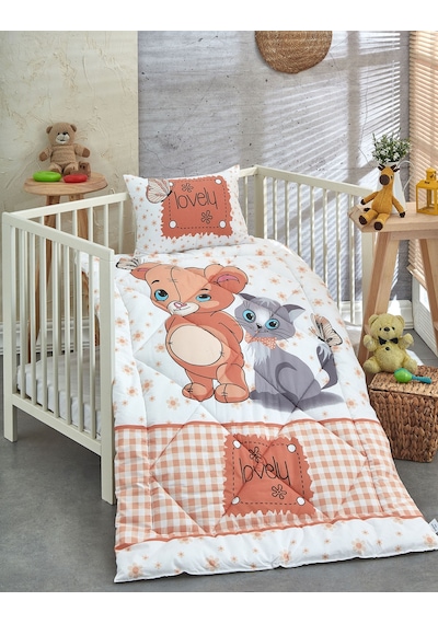 Komfort Home Ranforce Bebek Yorgan Seti Pamuk / V16