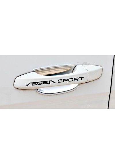 Fiat Egea Sport İçin Uyumlu Aksesuar Kapı Kolu Sticker Set 8 Adet 10 1,5 Cm3687