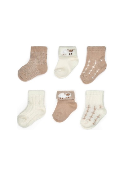 Babycosy Organic Wear Bebek 6'lı Kuzu Detaylı Çorap %100 Organik Pamuk, Bebek - Yenidoğan - Csyc1005 Ekru Babycosy Organic Wear Bebek 6'lı Kuzu Detaylı Çorap %100 Organik Pamuk, Bebek - Yenidoğan - Csyc1005 Ekru