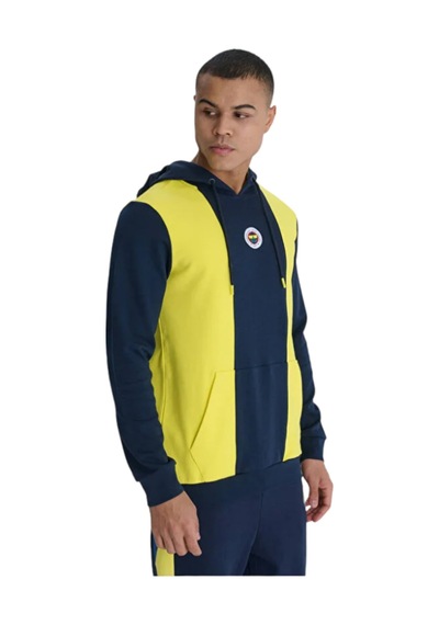 Fenerium Erkek Trıbun Sarı Lacivert Sweat Sarı - Lacivert