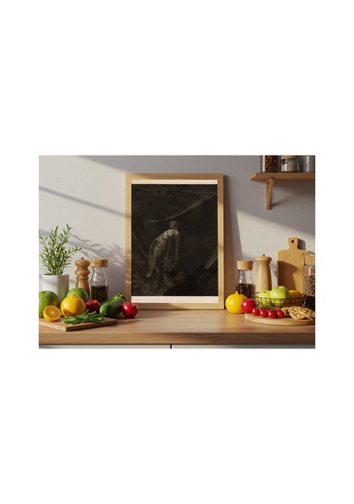 Klasik Sanat Klinger Hiçliğe Dönüş Çerçevesiz Poster 21x30 Cm A4 Tablo Yağlı Boya Sanat Baskı