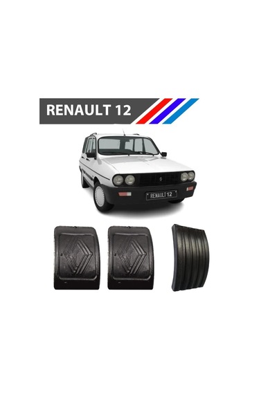 Renault 12 Toros Gaz-Fren-Debriyaj Pedal Lastiği Üçlü Takım