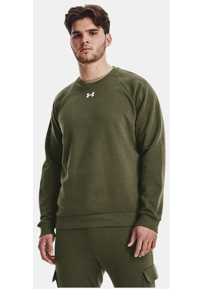 Under Armour Ua Rival Fleece Crew Erkek Sweatshirt-27197-yeşil