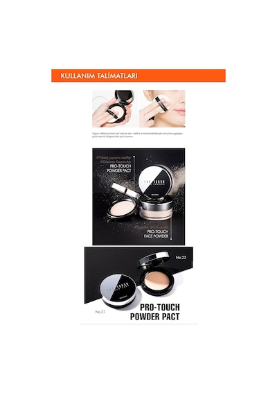 Pürüzsüz Görünüm Sağlayan Kompakt Pudra Pro-touch Powder Pact Spf25 No.23 Diğer