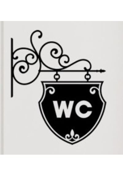 Klozet Banyo Sticker Wc Yapıştırma Resim 7 Siyah