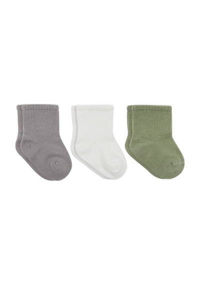 Erturkstore Koala Boy 3'lü Penye Soket Çorap 10133 Gri Çok Renkli