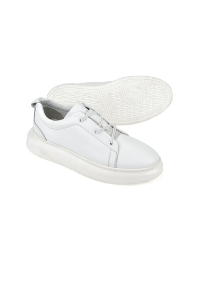 Ziya, Erkek Hakiki Deri Sneaker 151987z133 Beyaz 151987z133 500 Beyaz