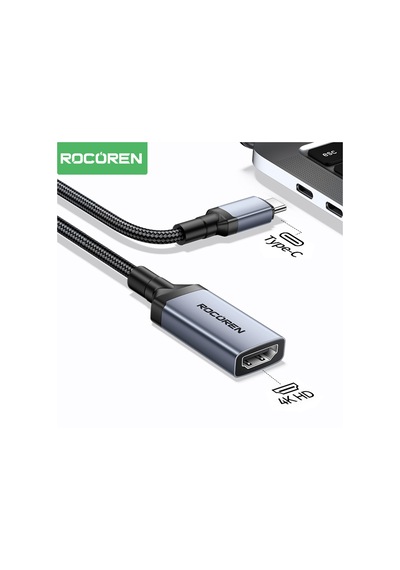 Rocoren 4k 30hz Type-c To Hdmı Çevirici Dönüştürücü Adaptör 15 Cm