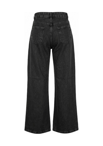 Kene Jeans Ön Taşlı Kahve Tint Denim Wide Leg/bol Paça Pantolon Kahve Tint