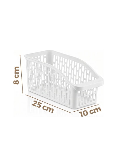Urve Ur-3561 Mini Çok Amaçlı Plastik Organizer 25x10x8 Cm - Beyaz- 60'li Paket