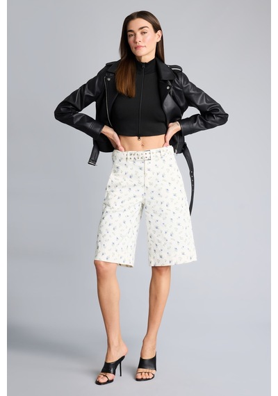 Defacto %100 Pamuk Normal Bel Gabardin Bermuda H2627ax26smwt84 Beyaz-wt84