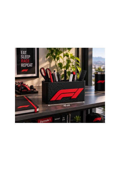 F1 Kalemlik 15 Cm Formula 1 Temalı Masaüstü Organizer 3d Baskı Kalemlik
