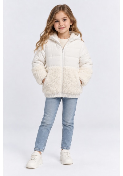 Ahengim Kız Çocuk Kapüşonlu Peluş Detaylı Şişme Mont Fermuarlı Sıcak Tutan Kışlık Ceket Ak4291 Ekru Ahengim Kız Çocuk Kapüşonlu Peluş Detaylı Şişme Mont Fermuarlı Sıcak Tutan Kışlık Ceket Ak4291 Ekru
