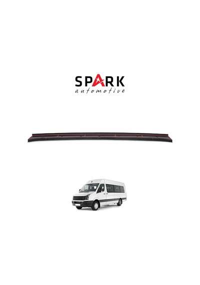Volkswagen Crafter 2012-2017 Yıl Aralığı Uyumlu Arka Tampon Eşiği Parlak Siyah