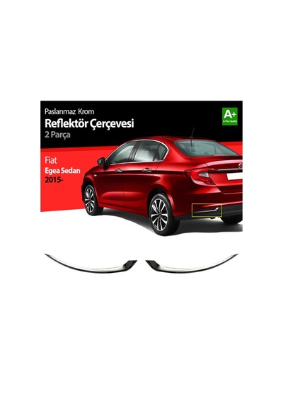S-Dizayn  Fiat Egea Sd Krom Arka Reflektör Çerçevesi 2 Prç. 2015 Üzeri