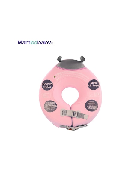 Mambobaby Boyun Destekli Yüzme Simidi - Pembe Uğur Böceği