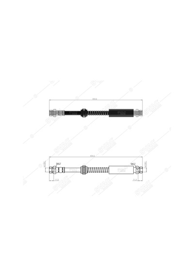 SVAC 10-152 Fren Hortumu Arka Caddy 04- (Dingil Mesafelı Araçlar Icın 2682Mm)