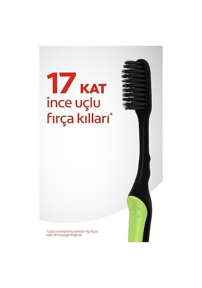 Colgate Mikro Ince Charcoal Hassas Temizlik Yumuşak Diş Fırçası 1 1