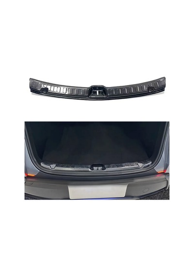 Red Lion Parts Tesla Model Y Juniper Abs Karbon Fiber Arka Bagaj Kapısı Eşiği Koruyucu