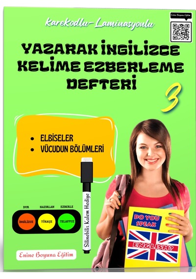 Yazarak İngilizce Kelime Ezberleme Defteri-3