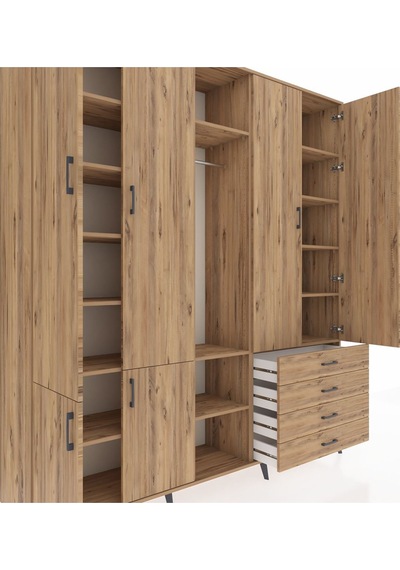 Hyperion Dolap 14 Raflı 4 Çekmeceli Tek Askılı 220x44x243 Çam-çam/çam Atlas Çam/atlas Çam Hyperion Dolap 14 Raflı 4 Çekmeceli Tek Askılı 220x44x243 Çam-çam/çam Atlas Çam/atlas Çam