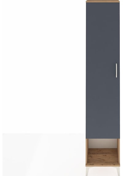 Arges Dolap 2 Raflı Tek Kapaklı Tek Askılı 44x30x221 Çam-antr... Çam