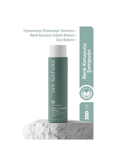 Organik Renk Koruyucu Siyah Şampuan, Isırgan Otu Ve Siyah Ceviz Özlü, Boyalı Saçlar İçin Doğal Renk Koruma, Parabensiz Ve Glutensiz, 350 Ml