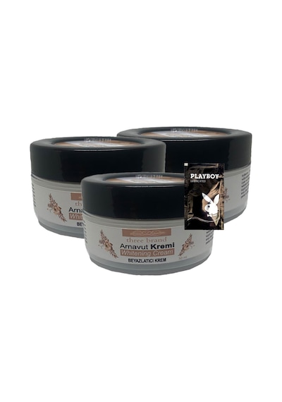 Three Brand Cilt Tonu Beyazlatıcı Renk Açıcı Arnavut Kremi 3 x 50 ML + Jel